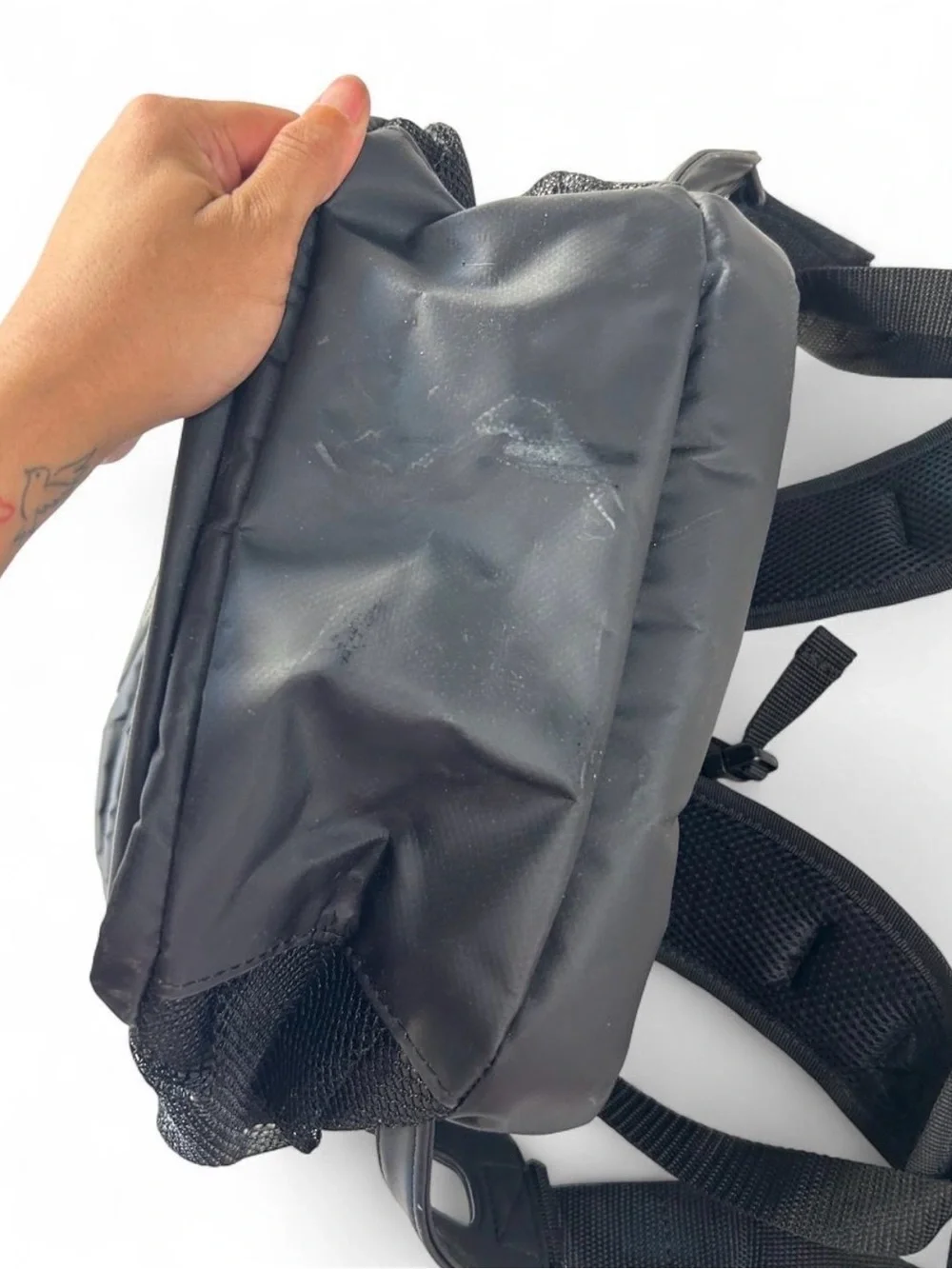 Urban Outfitters Black Men's Backpack with Front Patch
